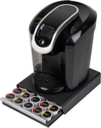 Mind Reader Single Serve Coffee Pod Drawer, 30 Pod Capacity, Countertop Organizer, 10.5"L x 12.75"W x 2.5"H, Black