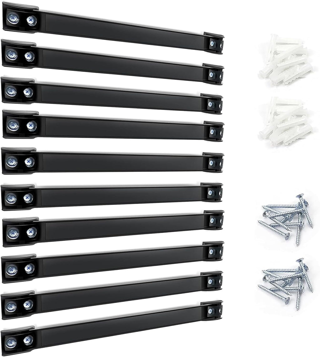 DGSL Magnetic Tool Holder Strip 10 Pack, 16 In Heavy Duty Tool Organizer Magnetic Strip, Tool Magnet Bar For Garage Tool Organization