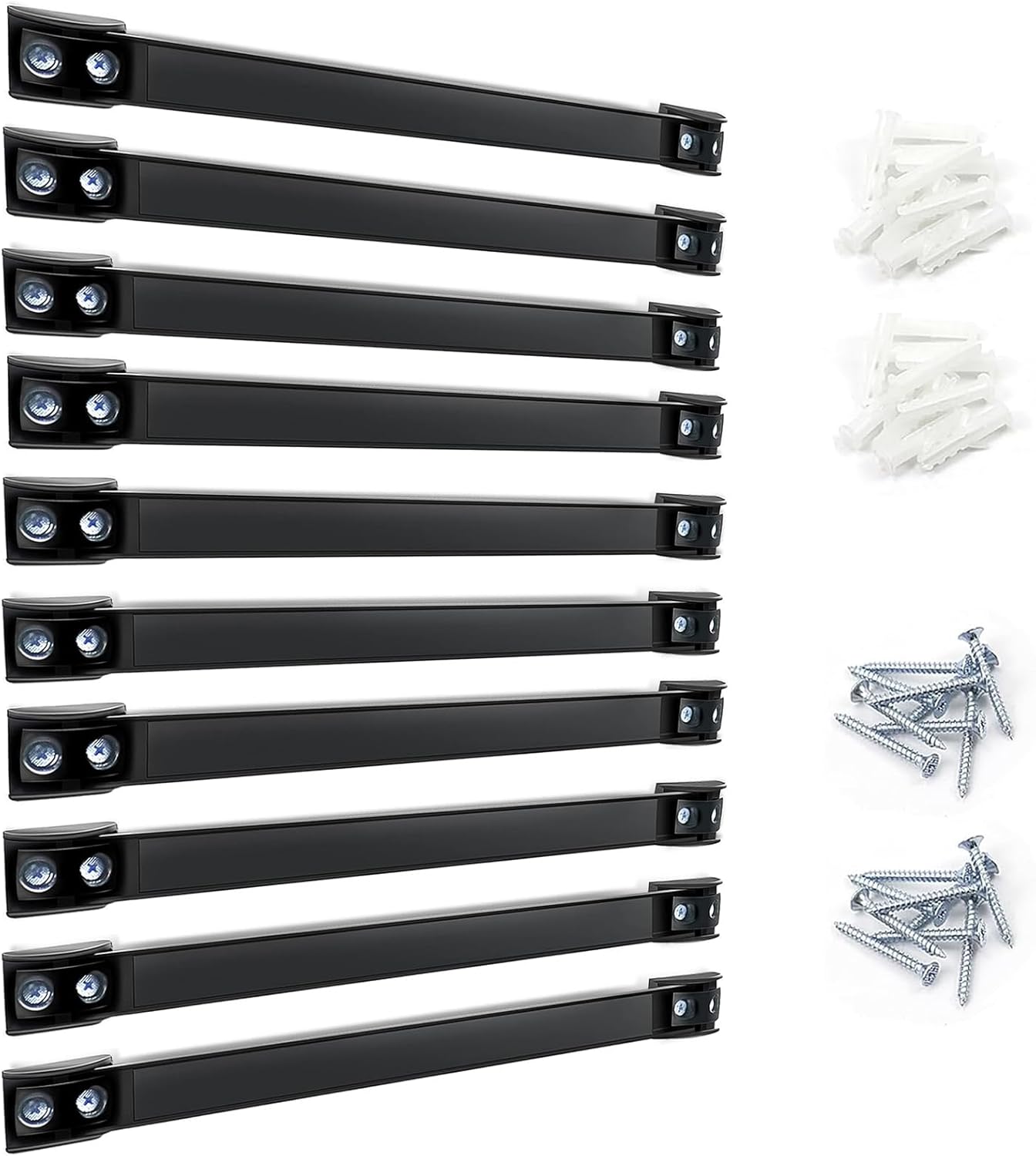 DGSL Magnetic Tool Holder Strip 10 Pack, 16 In Heavy Duty Tool Organizer Magnetic Strip, Tool Magnet Bar For Garage Tool Organization