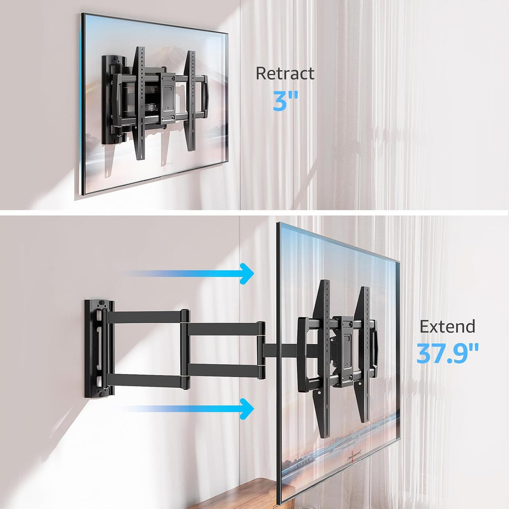 MOUNTUP 37.9" Long Arm TV Wall Mount for Most 42-75 Inch TVs, Full Motio...