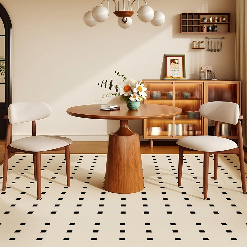 Wood Dining Chairs Set of 2, Modern Kitchen Chair, Upholstered Dining Chair w...
