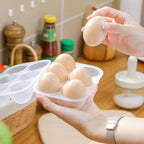 6 Grid Eggs Holder Container, Portable Tray Egg Grid Storage Container With Lid Camping Boxes Carriers For Camping Picnics Travel Kitchen Restaurants