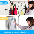 Hanging Garment Bags 7 Piece Set - 60 Inch Translucent Dust Proof Clothes Bag White Breathable Full Zipper Dust Cover for Suit Dance Costumes Gown Dress.