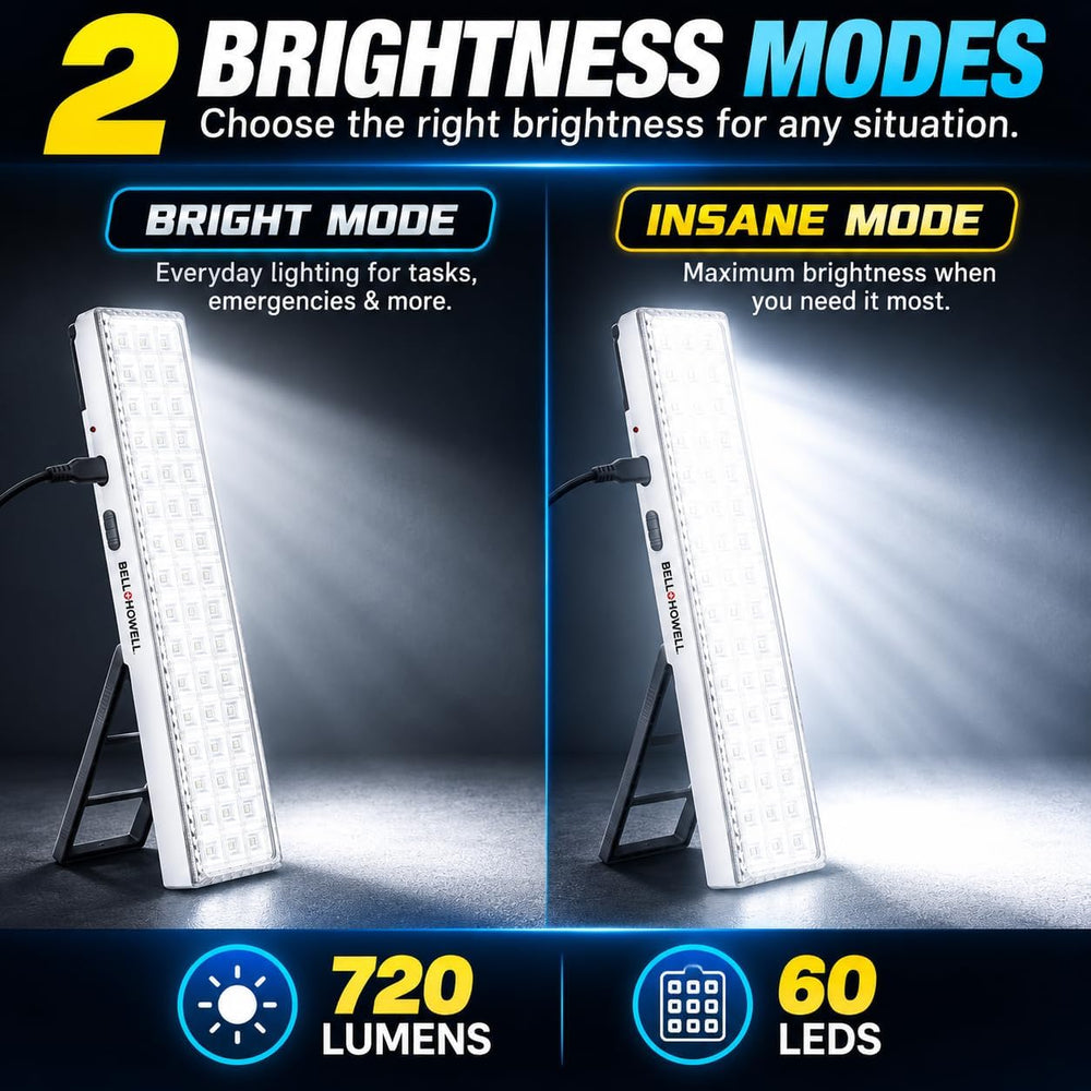 BELL+HOWELL Portable Light Bar, Rechargeable Lights for Home, As Seen on TV