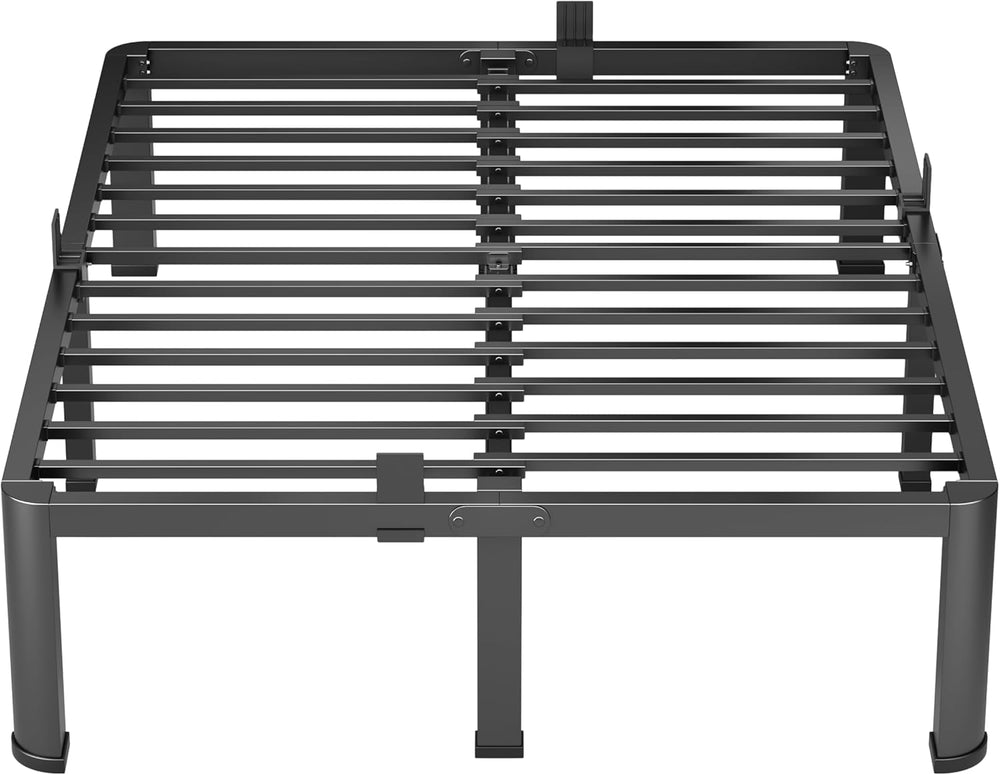 VIPSHOW 14 Inch Queen Heavy Duty 3500lbs Bed Frame with Round-Corner