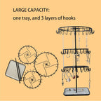 Multi-layer Jewelry Organizer Chic Box Metal Jewelry for Ladies Stylish Storage