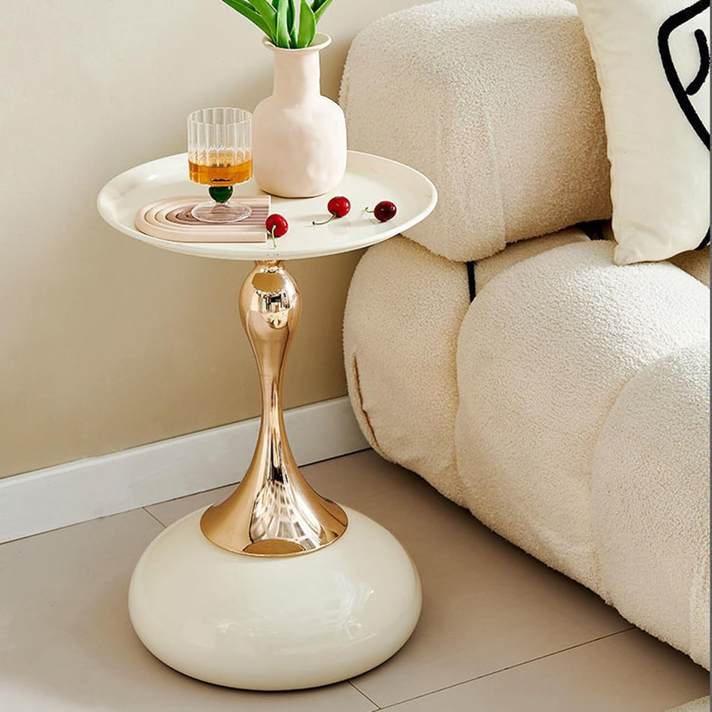 Small Round End Table,Modern Accent Tables,Sofa Tray Side Table,Drink Table f...