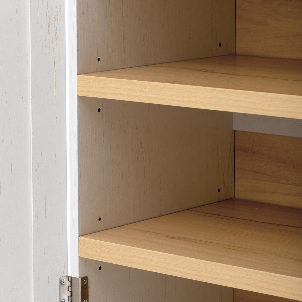 78.2" Tall Farmhouse Kitchen Pantry with 6 Doors and 8 Racks, Versatile ...