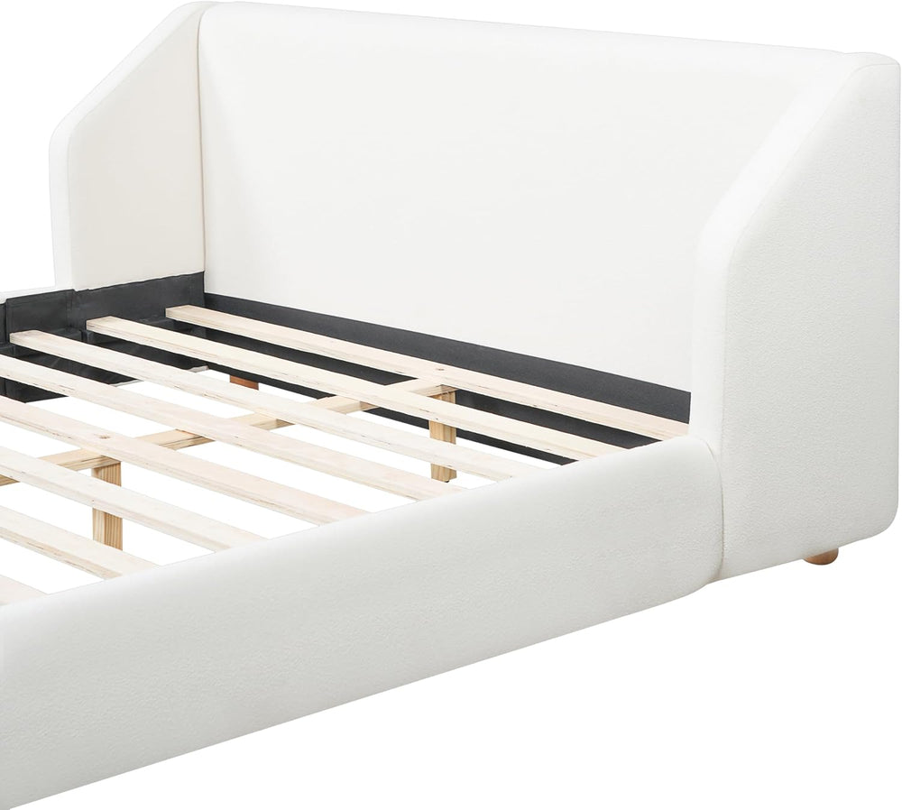 Christopher Knight Home Astry Boucle Upholstered Queen Size Bed Frame with Wi...