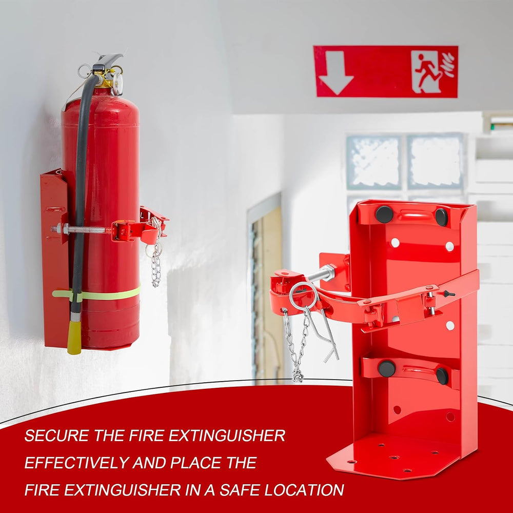 Zonon Fire Extinguisher Wall Mount Metal Bracket, Fe-10, Red, 1 Pcs