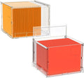 UMAIL File Box,Hanging File Organizer,Portable Storage Bins with Lids,Letter-size File Holder File Cabinet for Office/Home/Decor No Folders(2Pack)