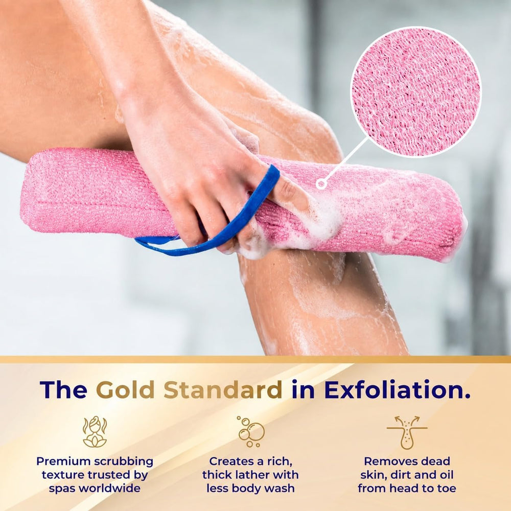 The Destiny Loofah - Patented 13-Inch Exfoliating Back & Body Scrubber fo...