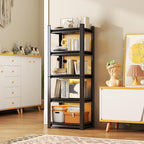 63''Storage Shelves, Garage Metal Shelving Unit, Adjustable, Double-Layer Column with Reinforced Ribs, Heavy-Duty, Capable of Bearing 3000 lbs, Suitable for Garage, Warehouse, Kitchen Storage