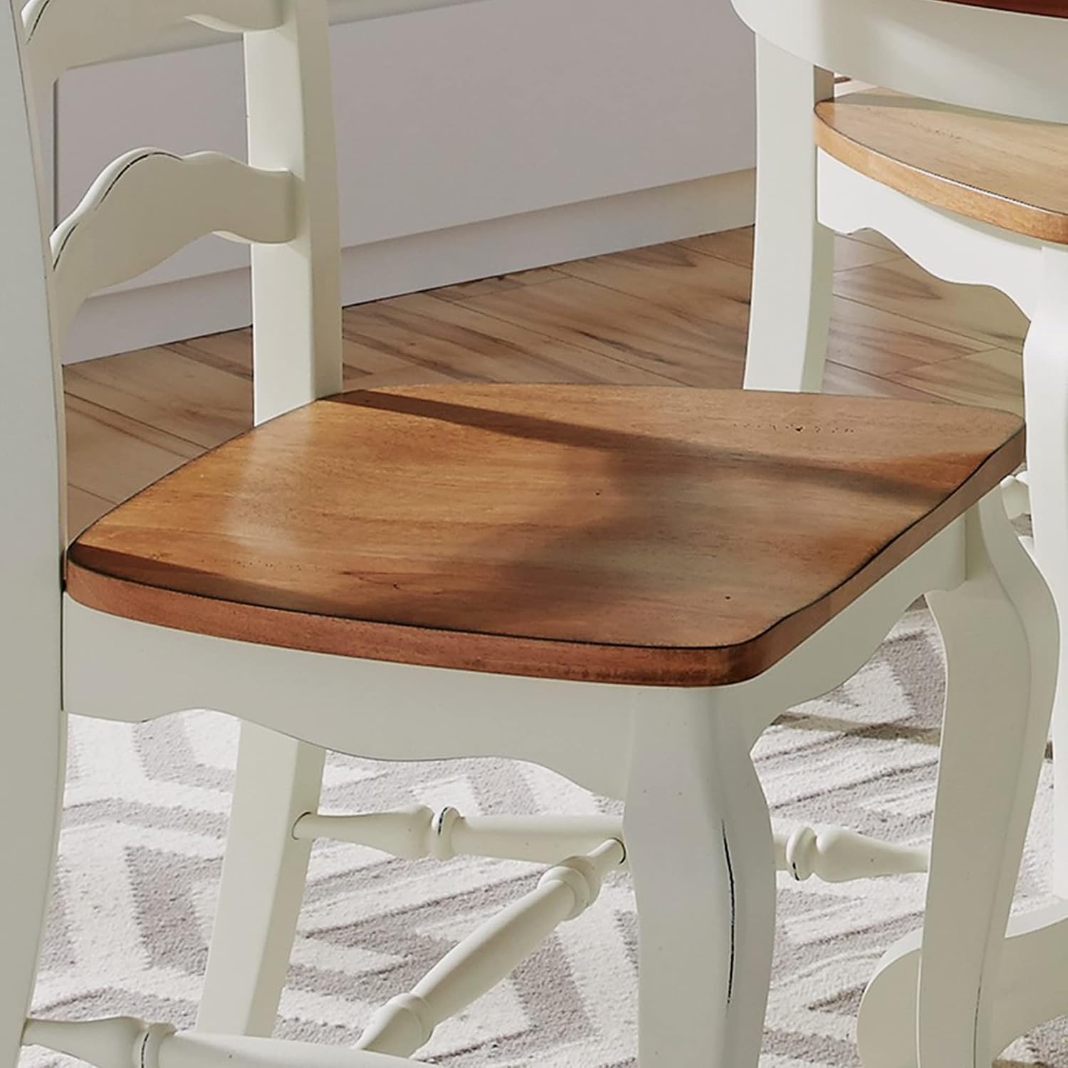 Homestyles French Countryside Off-White Dining Chairs, Set of 2