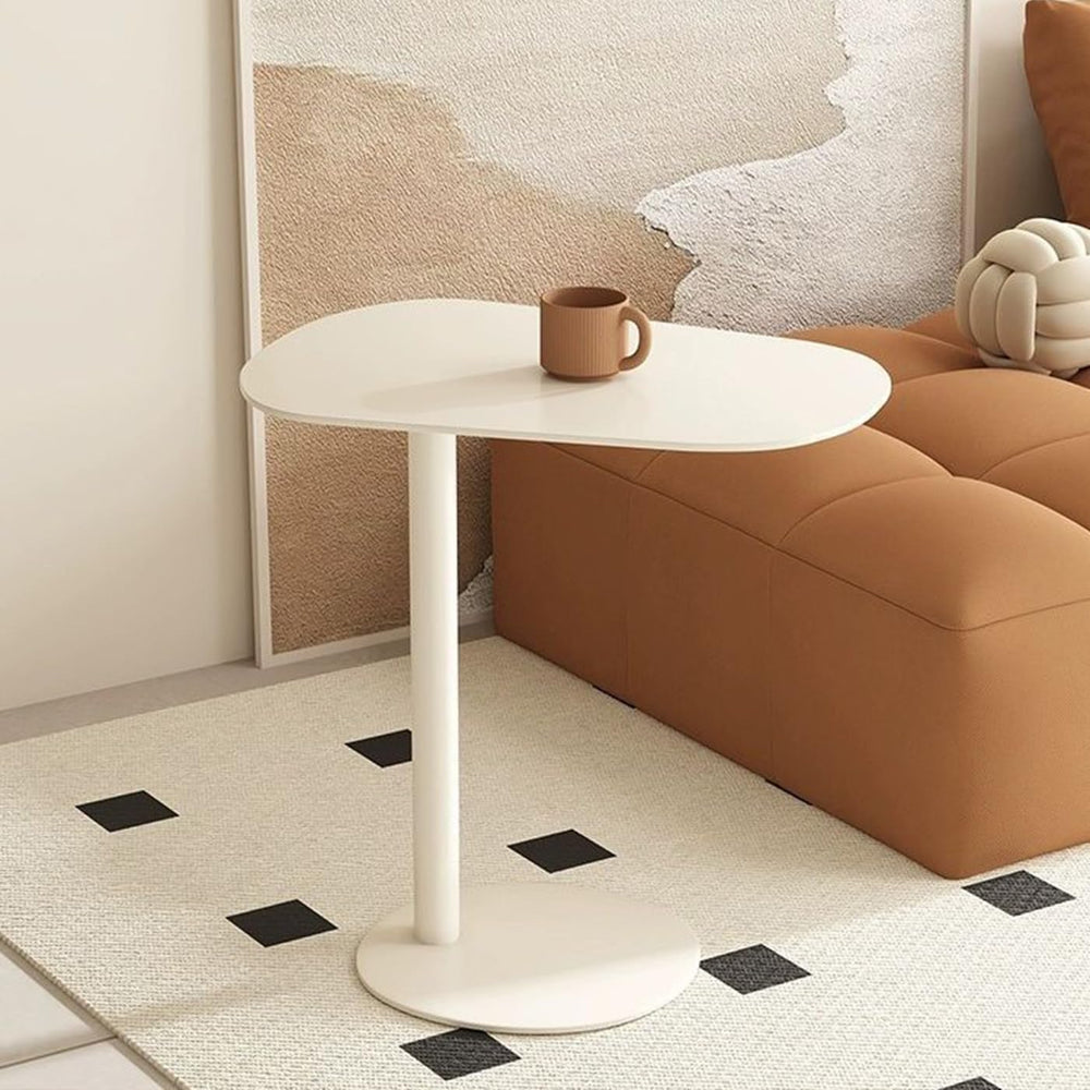 C-Shaped Side End Table, C Table for Sofa Couch Modern End Table Small TV Tra...
