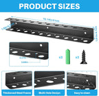 TSUMAZRURE Screwdriver Wall Rack, Screw Driver Holder and Screwdriver Rack, Tool Organizer Rack with Screw Driver Holders Organizers, Wall Mounted Tool Rack for Garage Tool Storage Rack (black)
