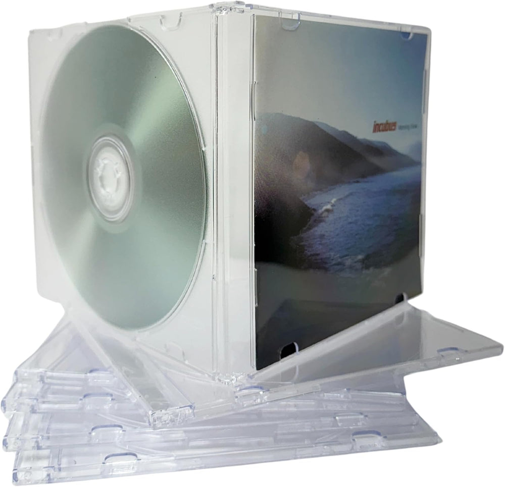 mediaxpo Premium Slim Clear Jewel Cases - Protect and Showcase Your CDs - Sli...