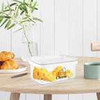 Cheese Container for Refrigerator Airtight Creamer Container with Lid Cream Cheese Sliced Cheeses Box Meat and Cheeses Saver for Fridge Keeper Cream Block Shredded Sliced Storage Box Holder