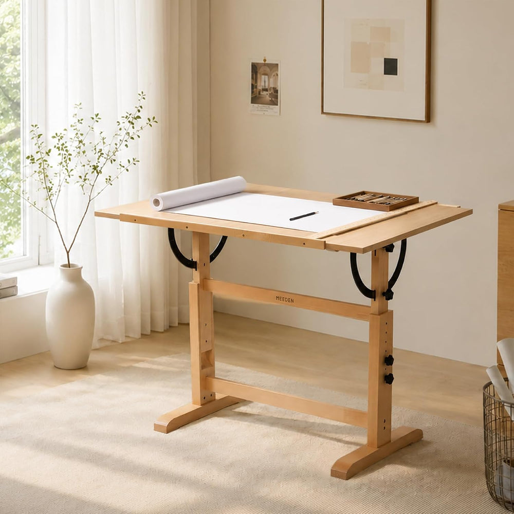 MEEDEN Extra-Large Wood Drafting Table: 42" x 30" Artist Drawing Ta...