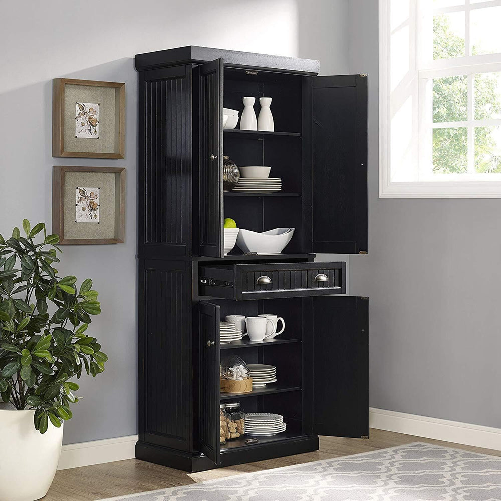 Maykoosh Kitchen Pantry Cabinet - Large Storage, Adjustable Shelves, Distress...