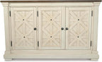 Signature Design by Ashley Bolanburg French Country Dining Room Server, Two-tone White & Brown