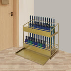 Metal Umbrella Storage Rack, Freestanding Entrance Umbrella Holder, Walking Cane Organizer Stand with Removable Water Drip Tray for Indoor Outdoor Home Office Entryway