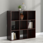 Signature Design by Ashley Glosmount 9 Cube Storage Organizer or Bookcase, Cherry & Light Brown