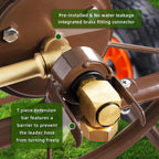 2025 Upgrade Hose Reel Cart, Garden Hose Cart with 4 Wheels, Heavy Duty Freestanding Water Hose Reels for Outside, Hold Up to 300 ft of 5/8'' for Garden Lawn Yard Outdoor