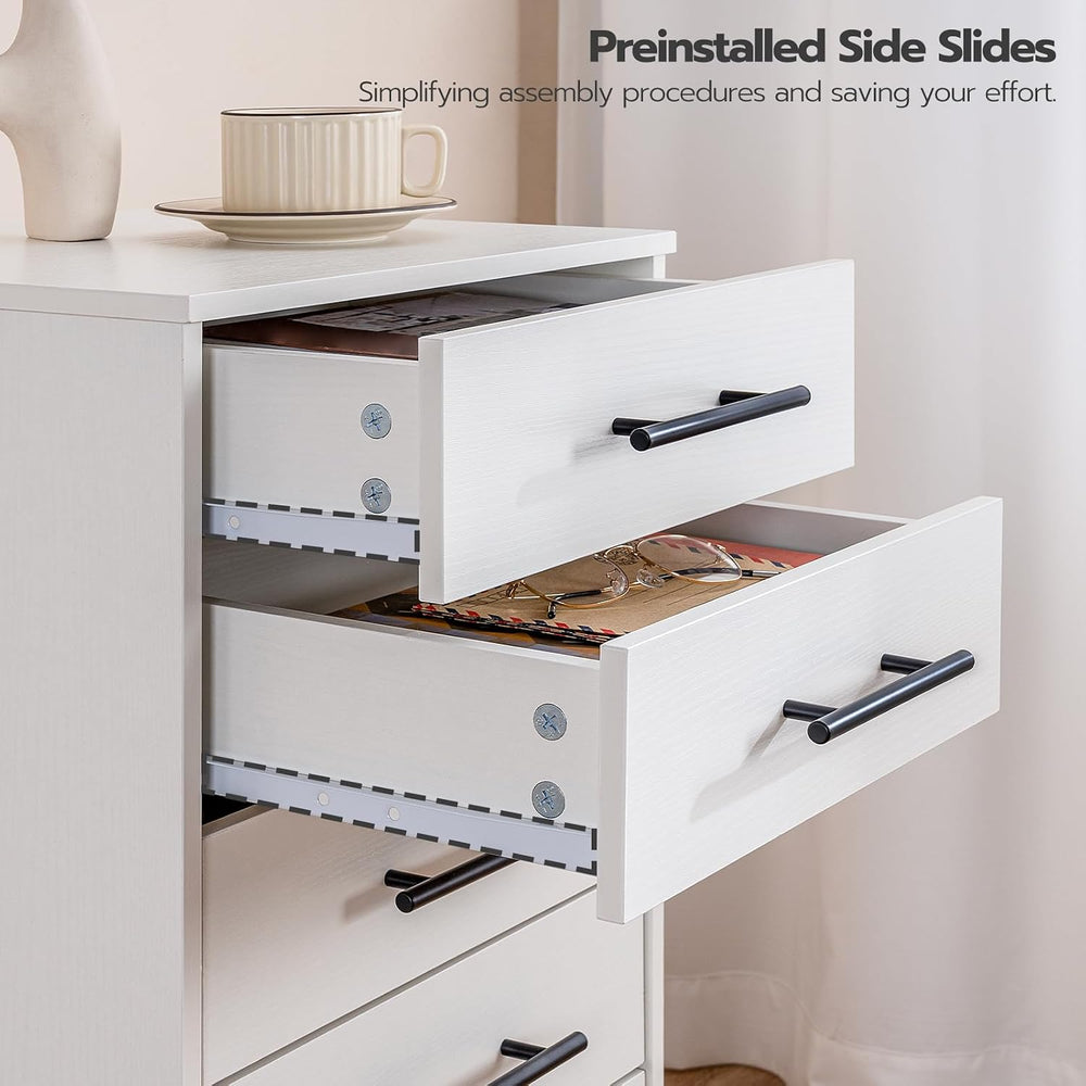 HOOBRO 7-Drawer File Cabinet, Wooden Office Cabinet with Drawers, Mobile Stor...