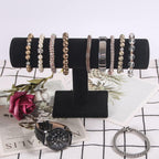 Coward Bracelet Holder Organizer for Show Jewelry Display Boutique Watch Stand for Selling Organization Storage (Detachable Back Velvet)