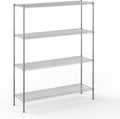18" Deep x 60" Wide x 74" Height Wire Shelving Kit | 4-Tier | NSF Commercial Storage Rack Unit