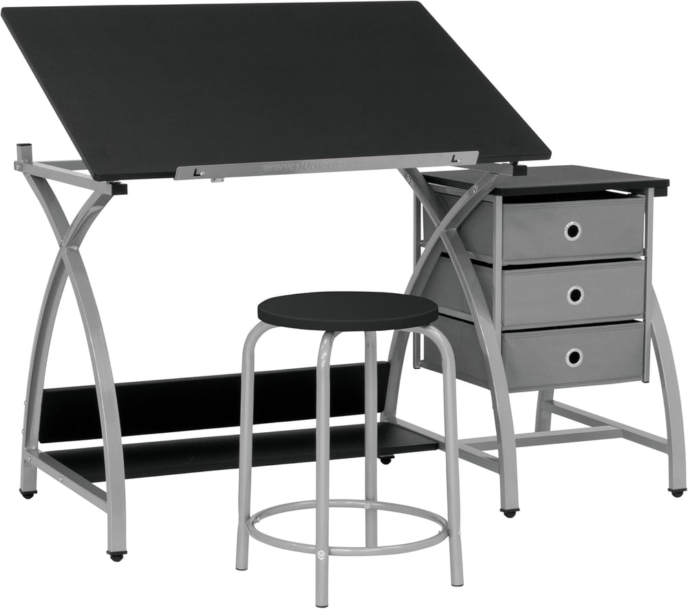 SD Studio Designs 2 Piece Comet Center Plus, Craft Table and Matching Stool S...