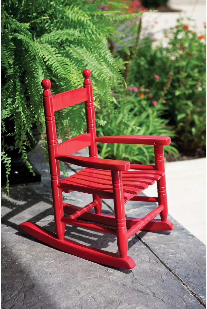 Classic Child's Porch Rocker - Red