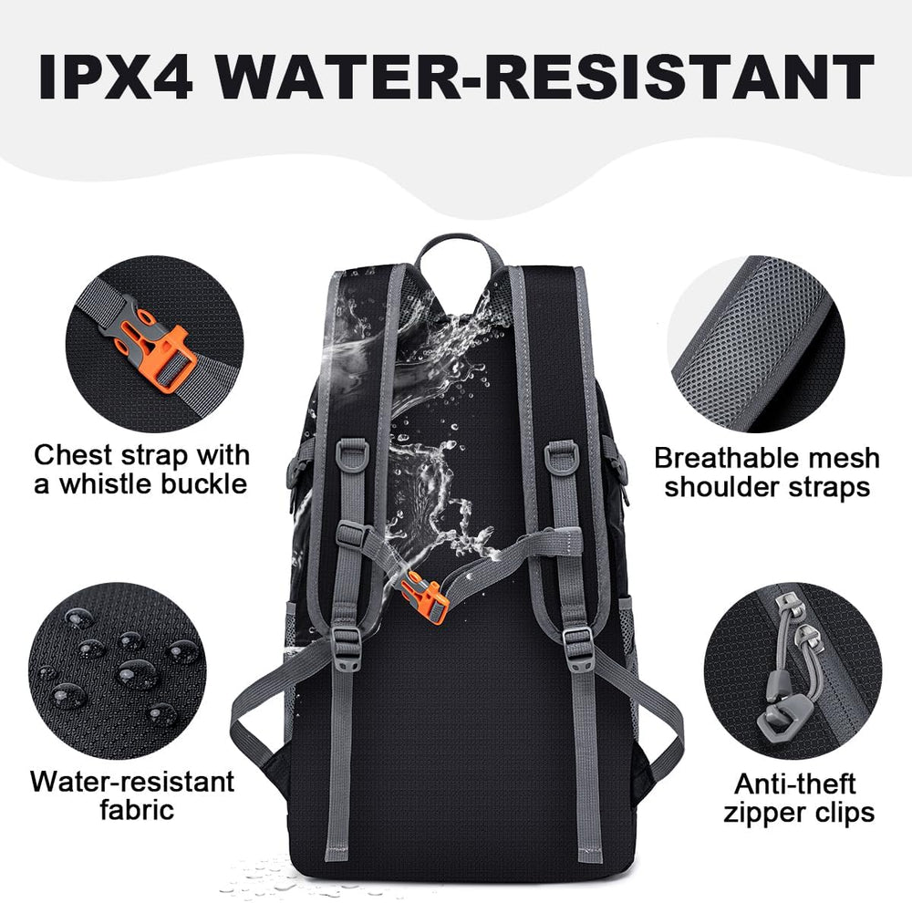 MIYCOO Ultralight Packable Backpack, 35L Water-Resistant Hiking Daypack