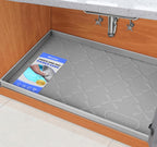 SIKADEER 22" x 19" Under Sink Mat Waterproof, Silicone Mat Kitchen Drawer Shelf and Cabinet Liner, Sink Protector for Kitchen Organizers and Storage, Boot Tray Pet Food Mats
