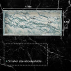 Luxury Natural Small Marble Tray for Bathroom Vanity and Kitchen Sink, Stone Countertop Organizer for Soap Dispenser, Jewelry, Perfume, Candle, Ring, Home Decor, Non-Resin Non-Ceramic