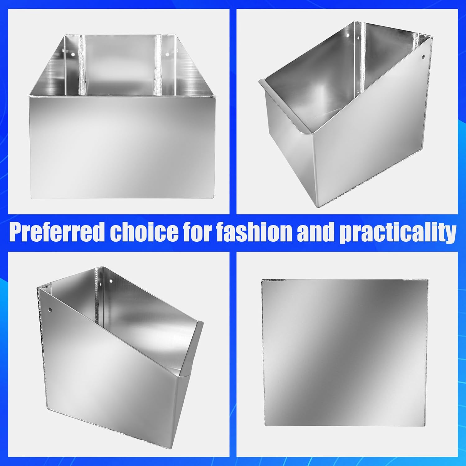 Aluminum Fuel Tank Rack Utility Jug Holder Storage Shelf Length 11" Suitable for Store Garages Enclosed Racing Trailers Work Areas Automotive Parts Silver