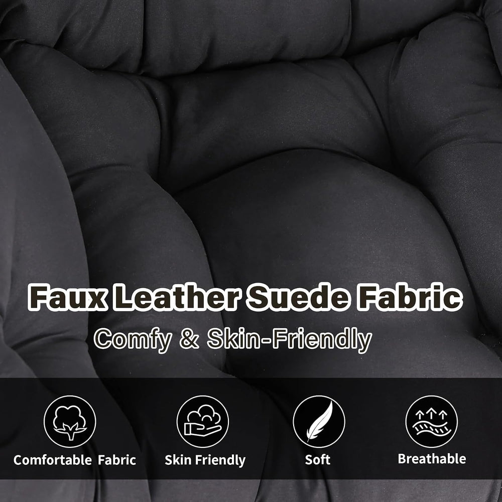 Modern Lazy Chair with Ottoman Lounge Accent Reading Chair for Living Room