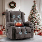 MAHOMICO Manual Recliner Chair with 2 Cup Holders,4 Pockets,Reclining Sofa for Living Room,Bedroom,22.4" W