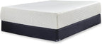Signature Design by Ashley Queen Size Chime 12 Inch Medium Firm Memory Foam Mattress with Green Tea & Charcoal Gel for Pressure Relief, Fiberglass Free, Mattress In A Box
