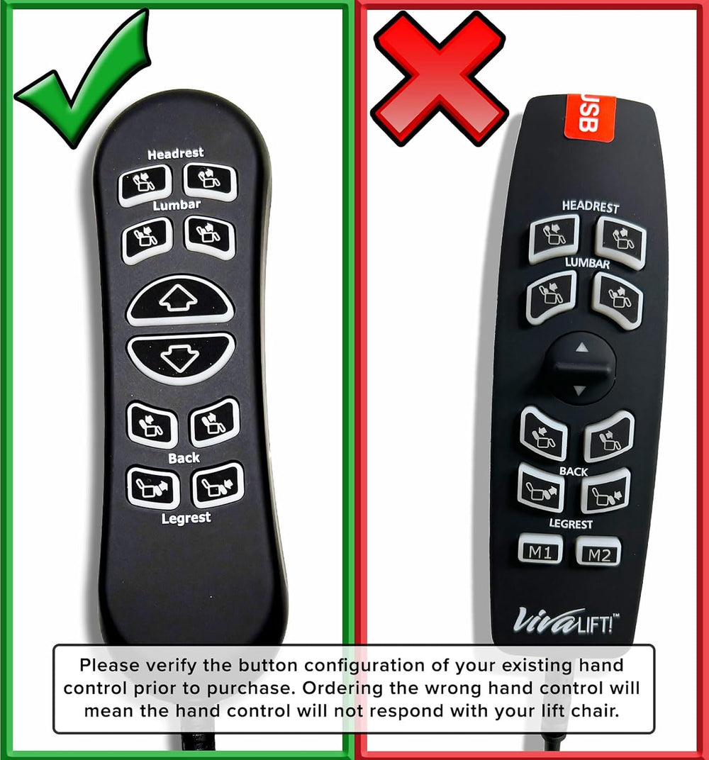 Genuine Pride OEM 10-Button 5-Pin Replacement Remote Hand Control for Pride V...