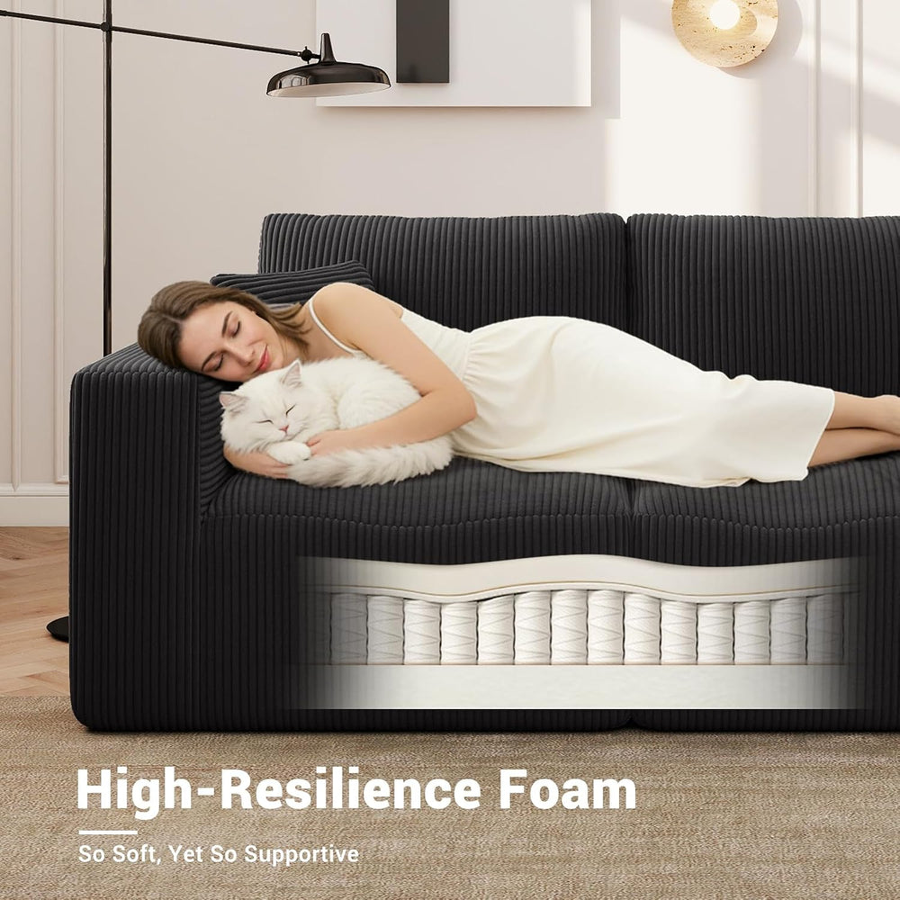 Modular Sleeper Sofa Couch Modern Sectional Couches for Living Room - 79&quot...