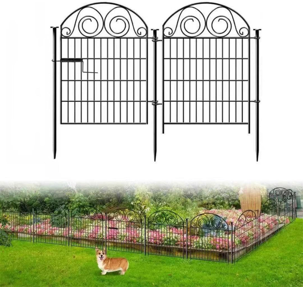 Getlay Tall Garden Fencing 36 Inch High, 2 Panels Total Length 4.4 Ft Dog Fen...