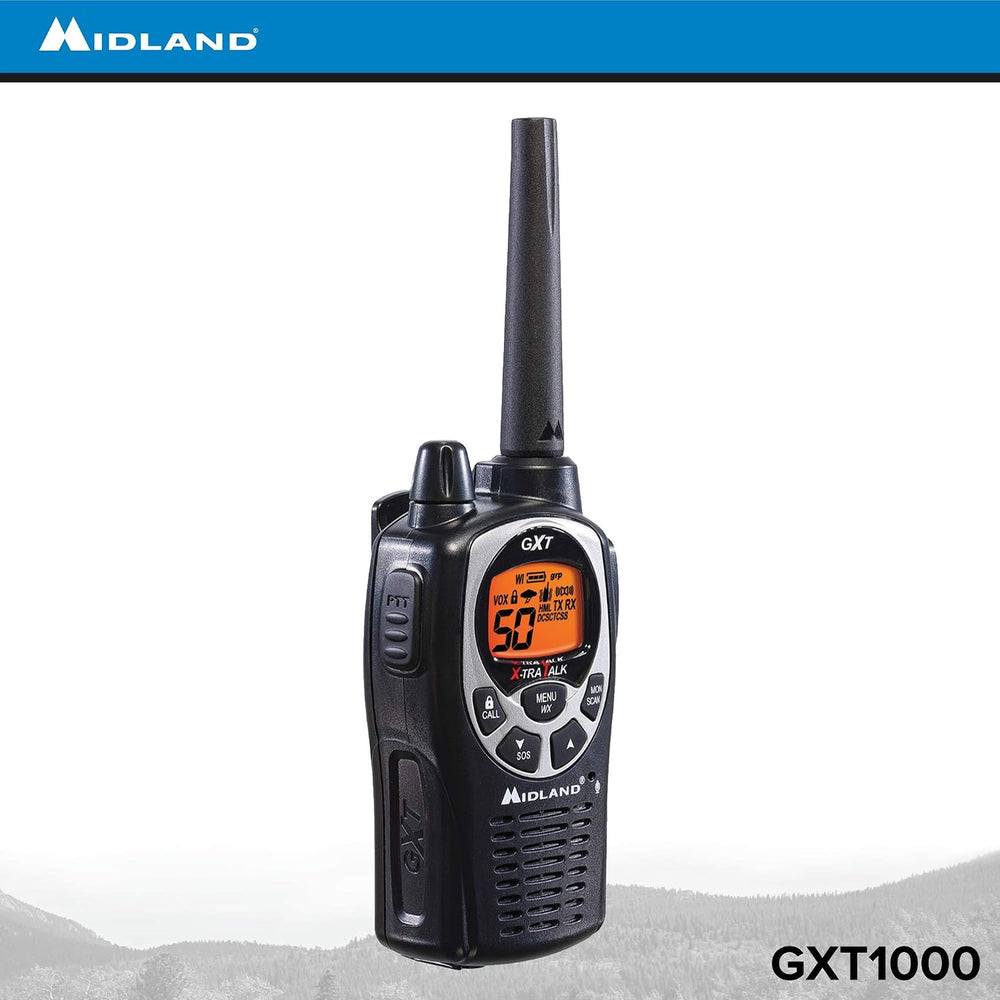 Midland GXT1000VP4 50 Channel GMRS Two-Way Radio - Up to 36 Mile Range Walkie...