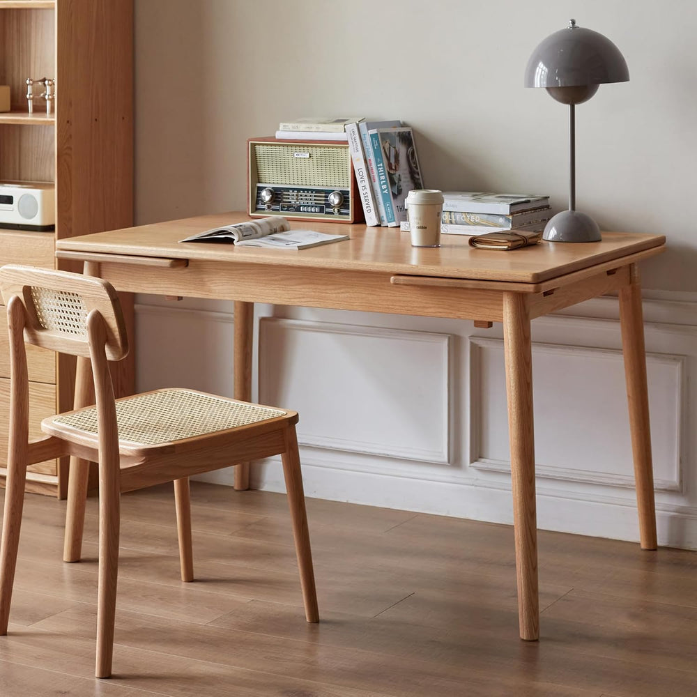 49.21’’-76.77’’ Extendable Dining Room Table for 6-10 Person, 100% Solid Wood...