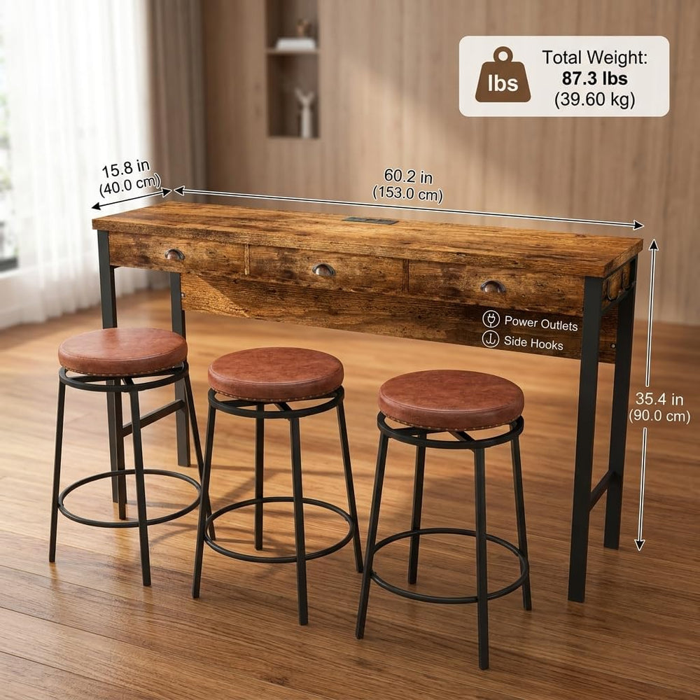 Dining Table with Built in Power Outlets Long Kitchen Island