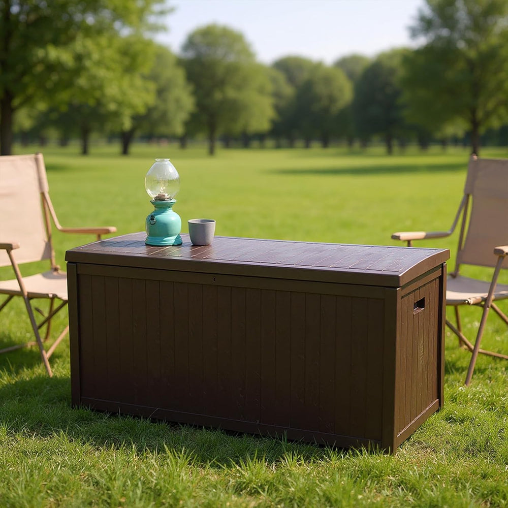 Large Outdoor Storage Box Lockable Organization and Storage Box Waterproof fo...