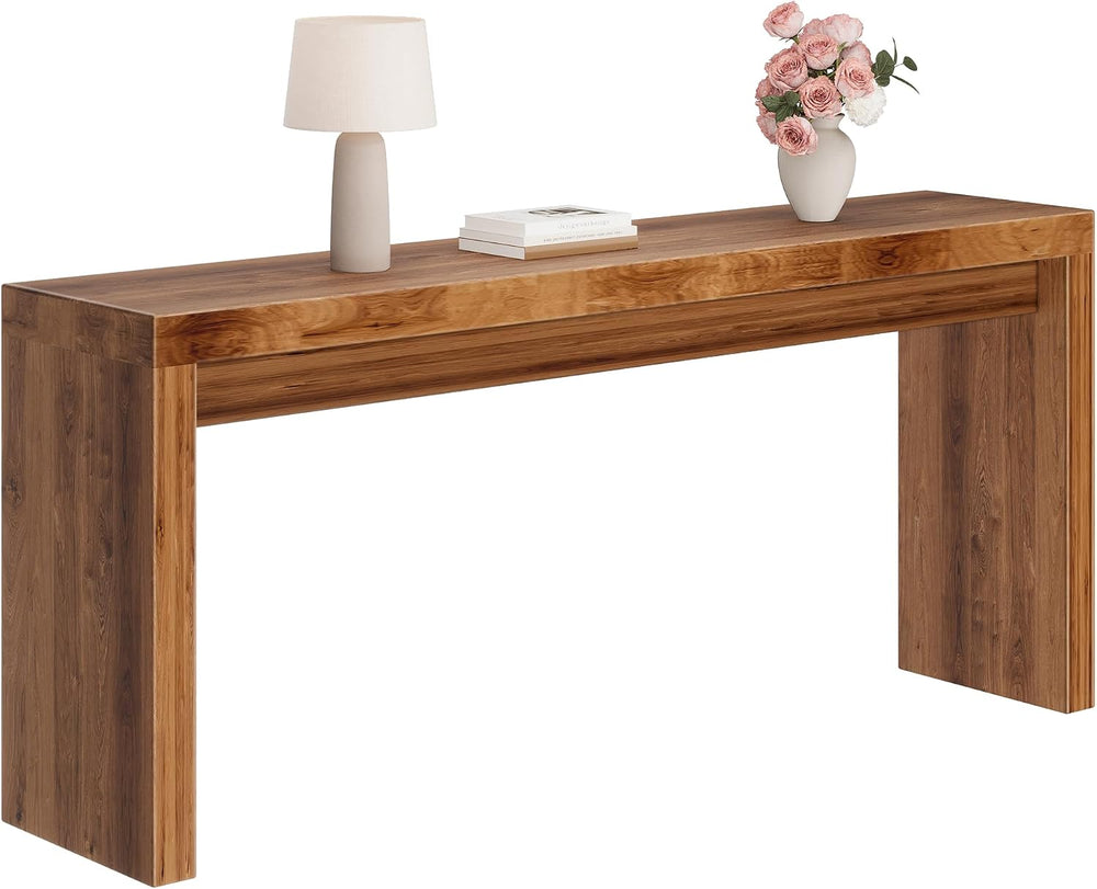 70 Inch Long Entryway Table, Narrow Console Table for Foyer Hallway Living Ro...
