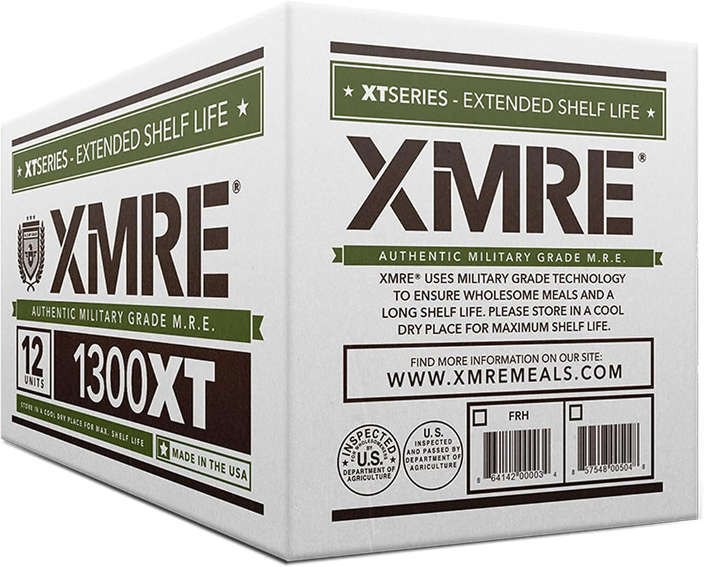 XMRE Meals 1300XT - 12 Case with Heaters (Meal Ready to Eat - Military Grade)