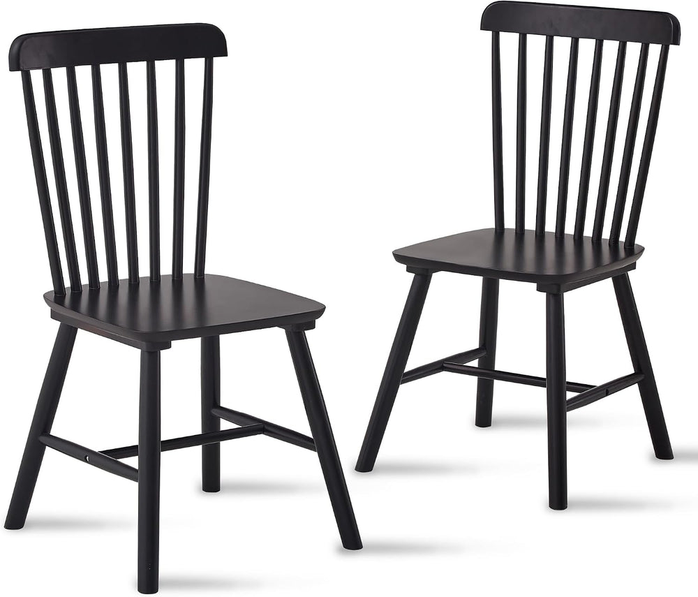 Dining Chairs Set of 8, Farmhouse Solid Wood Windsor Kitchen Chairs Set with ...
